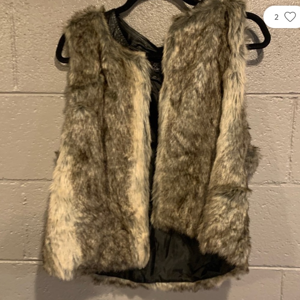 faux fur vest